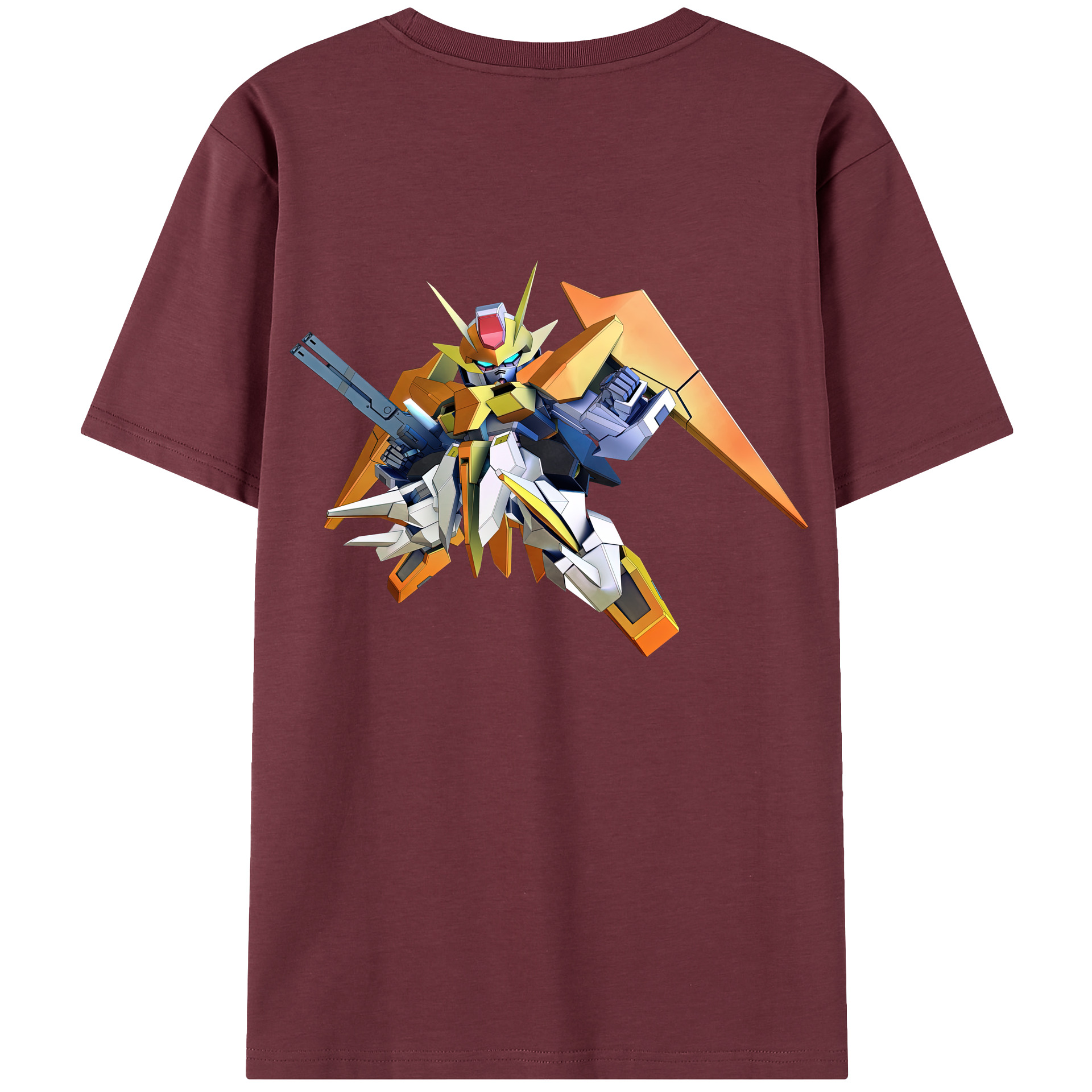 （画像用） 機動戦士ガンダム Mobile Suit Gundam 綿100％半袖Tシャツ（背面プリント）
